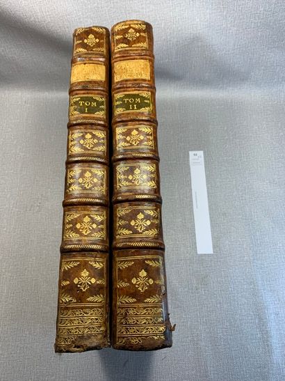 null [Droit]. Les oeuvres de Jean Bacquet. 2 volumes in-folio reliés plein cuir....