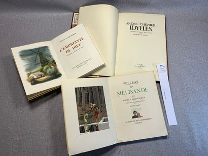 null Un ensemble de 3 illustrés modernes, dont, Pelléas et Mélisandre de Maeterlinck,...