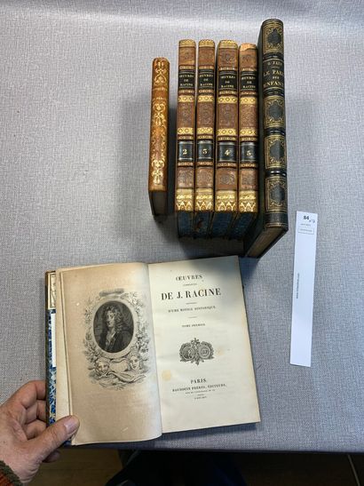 null Un ensemble de 7 volumes reliés XIXe. OEuvres de Racine. 1826, Histoire de la...