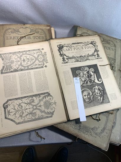 null L'art pour tous. Un ensemble de 5 volumes : 1851, 1862, 1864, 1865-1866 et 1866-67....
