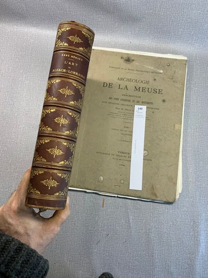 null [Lorraine]. Un ensemble de 2 volumes : L'art de l'Alsace Lorraine par René Ménard...