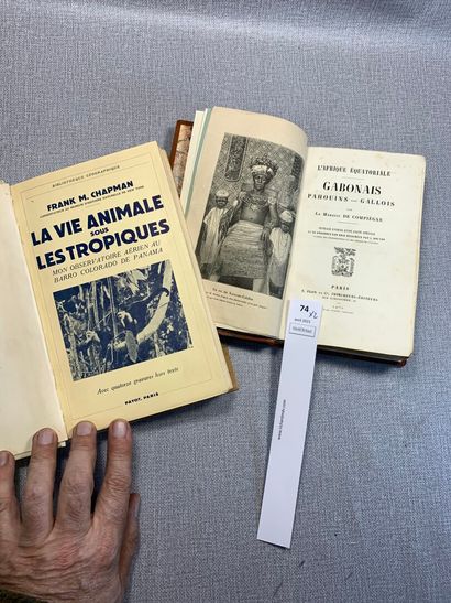 null Un ensemble de 2 volumes : Gabonais Pahouins Gallois, par le Marquis de Compiègne...