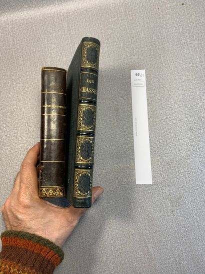 null [Chasse]. Un ensemble de 2 volumes : Chasses dans l'Amérique du Nord par Revoil,...