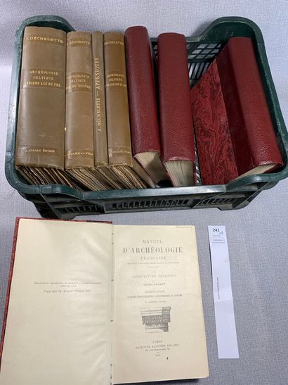 null Manuels d'histoire de l'art et d'archéologie. 8 volumes par Déchelette et Camille...