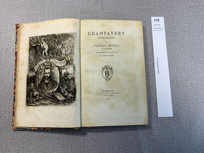 null Champavert, contes immoraux par Petrus Borel. Frontispice à l'eau-forte d'Adrien...