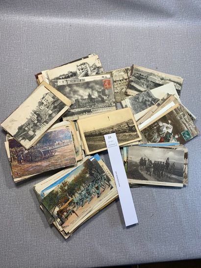 null [CPA]. Un lot de cartes postales anciennes et semi-modernes sur le militari...