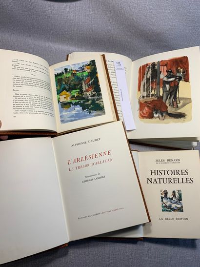 null Un ensemble de 4 volumes illustrés et numérotés : L'Arlésienne (illustré par...
