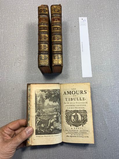 null Les amours de Tibulle par Monsieur de La Chapelle. 3 volumes in-12 (complet)....