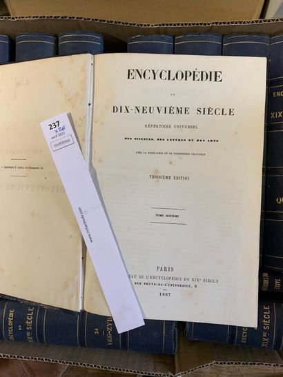 null Encyclopédie du XIXe siècle. Répertoire universel des sciences, des lettres...