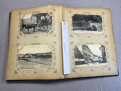 null [CPA]. Un album de cartes postales anciennes de vues diverses de la France.