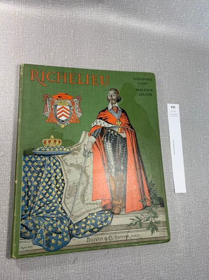 null Théodore Cahu : Richelieu. Illustrations de Maurice Leloir. 1 volume in-folio,...