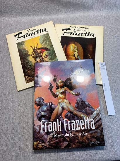null Un ensemble de 3 volumes consacrés à Frank Frazetta.