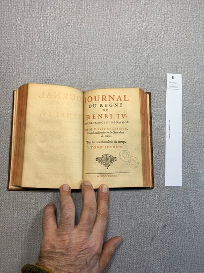 null Pierre de l'Etoile. Journal du règne d'Henri IV. 2 tomes en 1 volume (complet)....