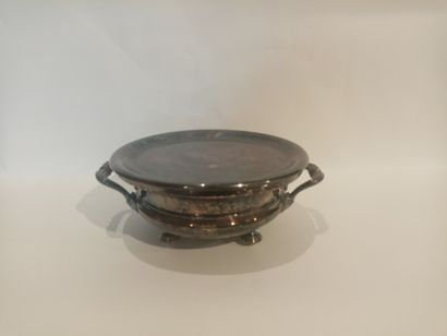 null CHRISTOFLE

Chauffe-plat en métal argenté 

H. 12 cm - D. 26 cm