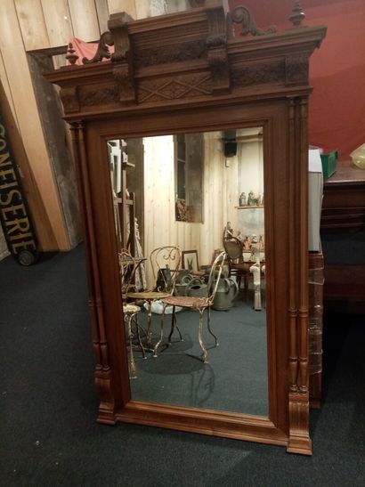 null Important miroir biseauté en bois sculpté 

170 x 96 cm