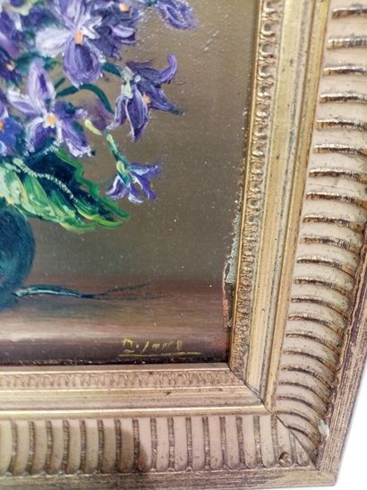 null DEJOUX, bouquet de violettes, 

Huile sur toile

23 x 18 cm