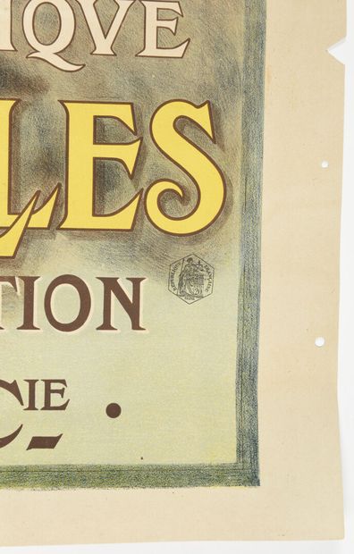  François FLAMENG, Paris Expo 1900, le guide Hachette et Cie 
120 x 80 cm