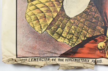  Xeres Vermouth, Lemercier 
100 x 150 cm 
(manque important, déchirures, froissu...