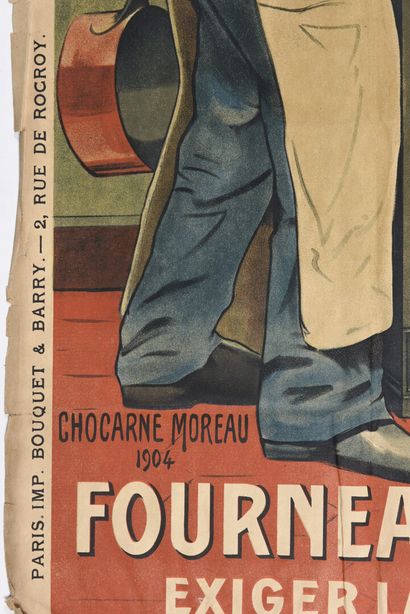  CHOCARNE MOREAU, Fourneau le Rustique, Bouquet & Barry timbre et cachet 
160 x 100...
