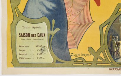  Georges DARASSE, Vittel Vosges 
105 x 75 cm 
(déchirures marginales, trous de p...