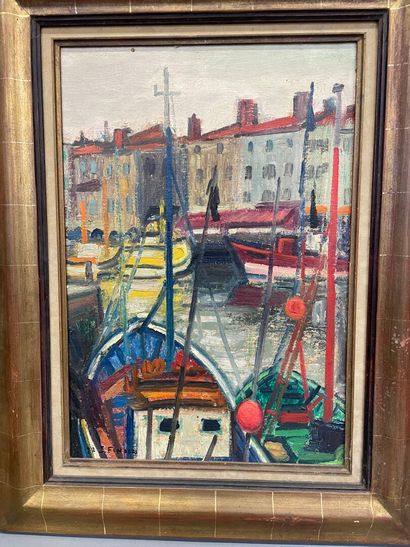 Jean FINAZZI (1920-1971) 
Port de la Rochelle...