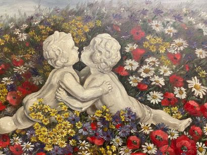 null GODEIN

Putti dans un champs de fleurs

huile sur toile

54 x 65 cm