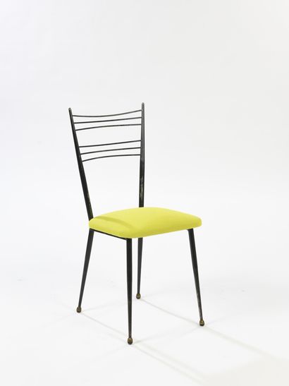 null Dans l'esprit de Colette GUEDEN (1905-2000)

Suite de six chaises en laiton...