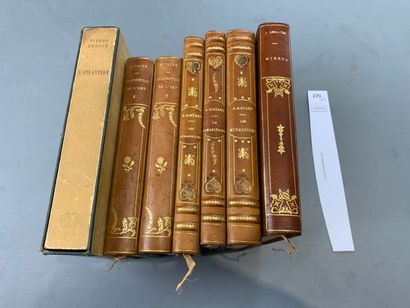 null Un ensemble de 7 volumes : Taine ; Edmond Rostand ; Pierre Benoit et Jules ...