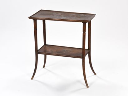 null Emile GALLE (1846-1904)

Table à thé à deux plateaux de forme rectangulaire...