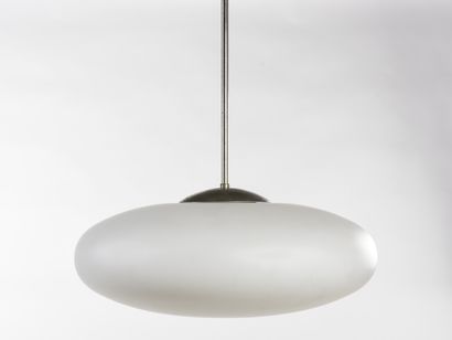 null Attributed to STILNOVO 

Suspension lamp similar to the Nuvola model with nickel-plated...