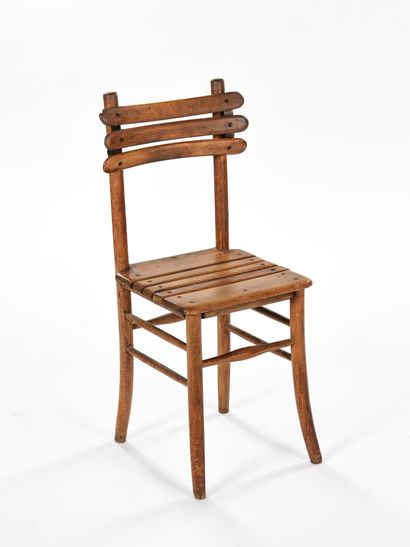 FRENCH WORK 
Chair with beechwood structure,...