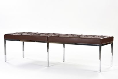 null Florence KNOLL (1917-2019)

Relax bench with chrome-plated square tubular steel...