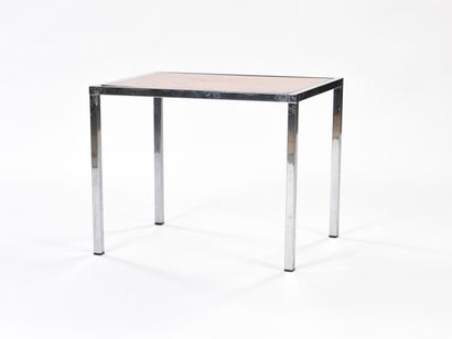 null WORK 1970



Suite of two tables, one with two tops with chrome frame and imitation...
