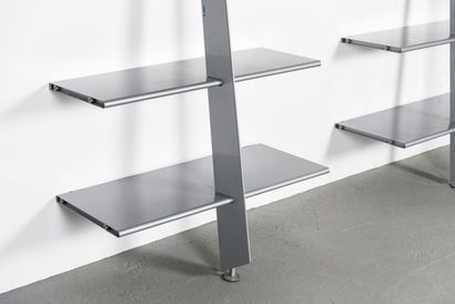 null Philippe STARCK (Born in 1949) 

Pair of shelves model Mac Gee in grey lacquered...