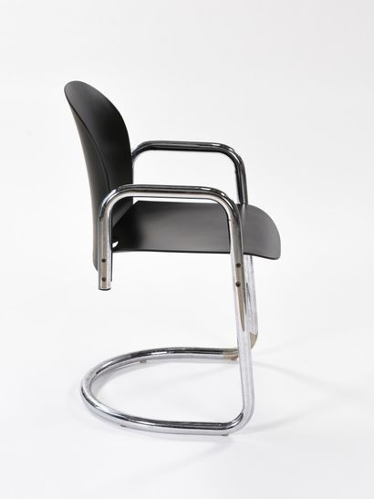 null Afra (1937 -2011) & Tobia (born 1935) SCARPA

Dialogo armchair with curved tubular...