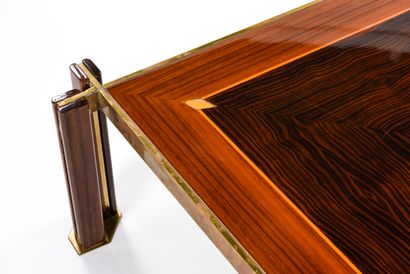 null Paolo BARRACCHIA (XX-XXI th)

Rectangular coffee table in marquetry of Macassar...