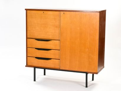null René Jean CAILLETTE (1919-2004)

Rectangular cabinet with three drawers with...