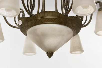 null MULLER FRERES in Luneville

Large chandelier with a silver plated bronze frame...