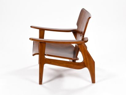 null Olivier DE SCHRIJVER (born in 1958)

Pair of armchairs model Zen with large...