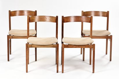 null Gianfranco FRATTINI (1926-2004)

Set of four chairs model 101 with structure...