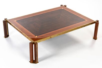 null Paolo BARRACCHIA (XX-XXI th)

Rectangular coffee table in marquetry of Macassar...