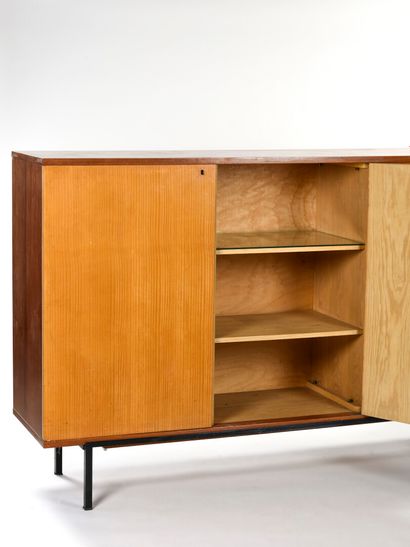 null René Jean CAILLETTE (1919-2004)

Rectangular cabinet with three drawers with...