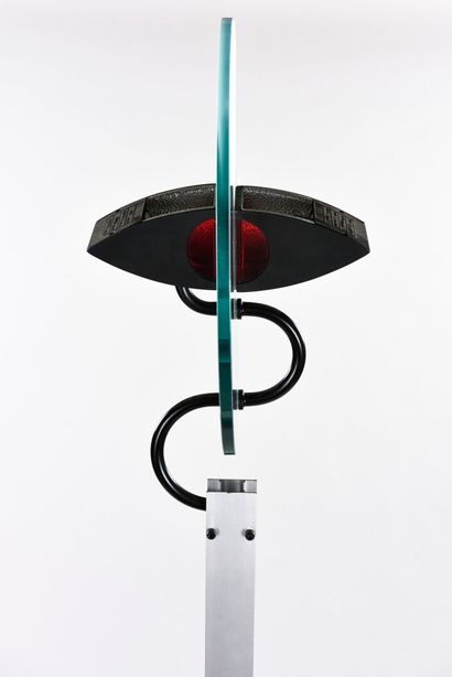 null Carlo FORCOLINI (Born 1947)

Floor lamp model Olimpia in brushed aluminium and...