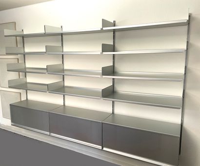 null Dieter RAMS (Born in 1932)

Modular wall bookcase model 606 with twelve shelves...