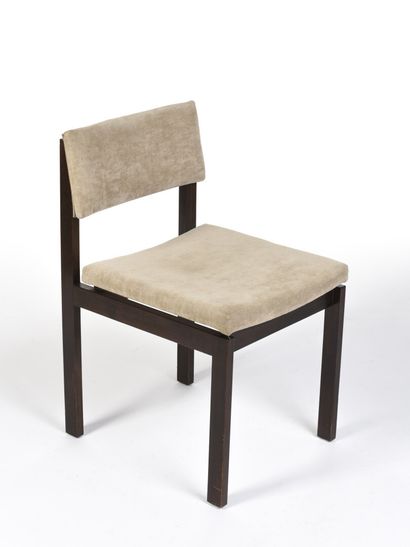 null Willy GUHL (1915-2004), Attributed to 

Suite of six chairs with Rio rosewood...