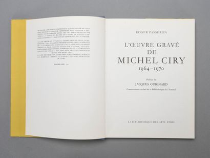 null CIRY MICHEL / R PASSERON

-L'oeuvre Gravé 1955 1963

L'oeuvre Gravé 1964 1970

2...