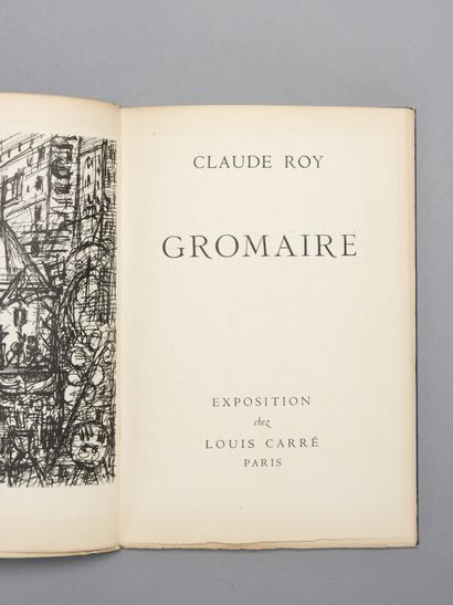null GROMAIRE Marcel / ROY Claude

Paris, peintures et aquarelles, exposition chez...