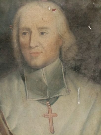null Ecole francçaise XVIIIe, Portrait de Bossuet en évêques de Meaux 

Huile sur...