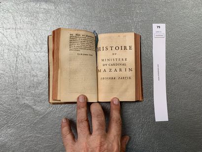 null Histoire du Ministère du cardinal Mazarin sous le Règne de Louis IV. 2 tomes...