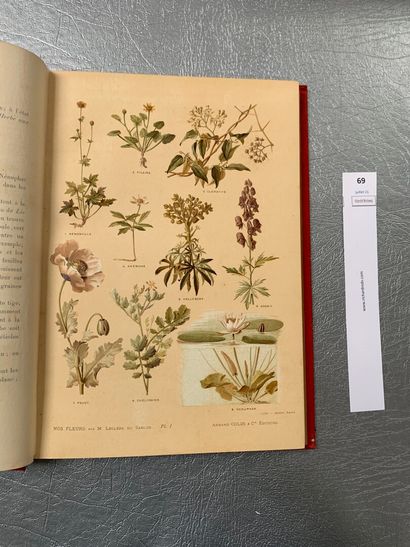 null Leclerc Du Sablon. Nos Fleurs, plantes utiles et nuisibles. 1 volume in-4 plein...